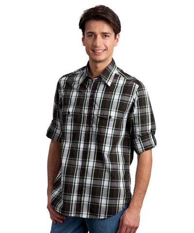 Yepme Black & Grey Check Shirt