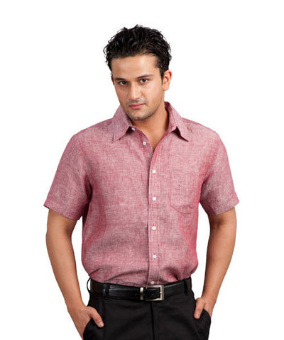Yepme Linen Red Casual Shirt