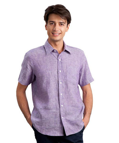 Yepme Linen Purple Casual Shirt