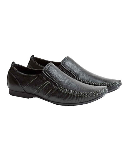 Yepme Black Formal Leather Loafers