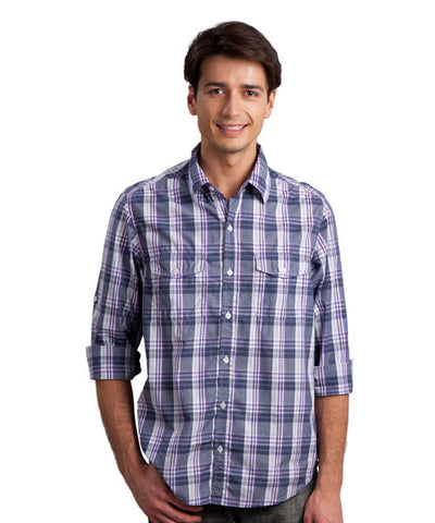 Yepme Purple Check Shirt