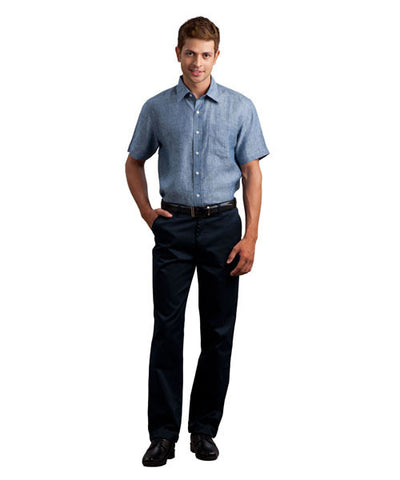 Yepme Gray Shirt with Blue Formal Trouser & Black Formal Shoes
