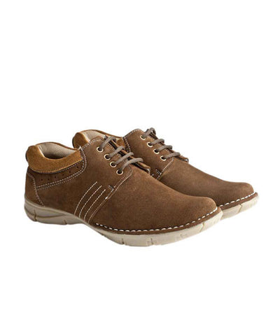 Yepme Brown Casual Suede Leather Shoes