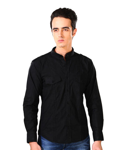 Yepme  Black Turtle Neck Shirt