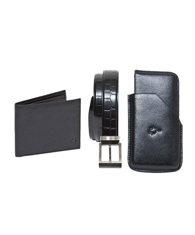 Yepme Black Wallet, Black Belt and Card Holder Combo!