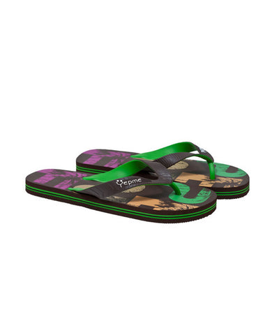 Yepme Graphic Printed Brown Designer Flip-Flop
