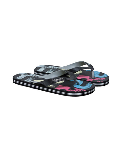 Yepme Graphic Printed Black Designer Flip-Flop