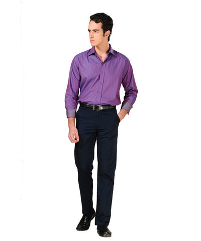 Yepme Purple Party Shirt with Blue Trouser & Slip On Shoes