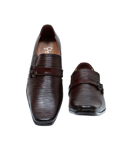 Brown Leather Slip-ons