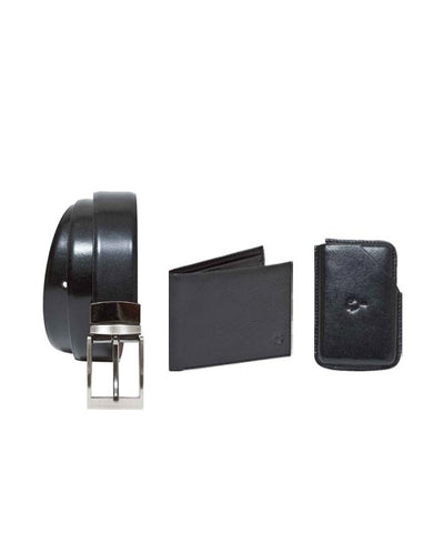 Buy Yepme Formal Belt, Black Wallet and Card Holder Combo!
