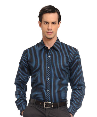 Yepme Blue Stripes Party Shirt