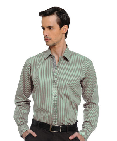 Yepme Green Stripes Party Shirt