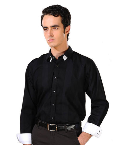 Yepme Black Vaughn Party Shirt